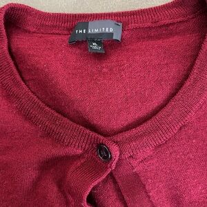 The Limited Dark Red button up Cardigan Size XLarge